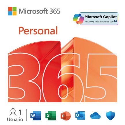 Microsoft 365 Personal - 1 Usuario - 1 Año