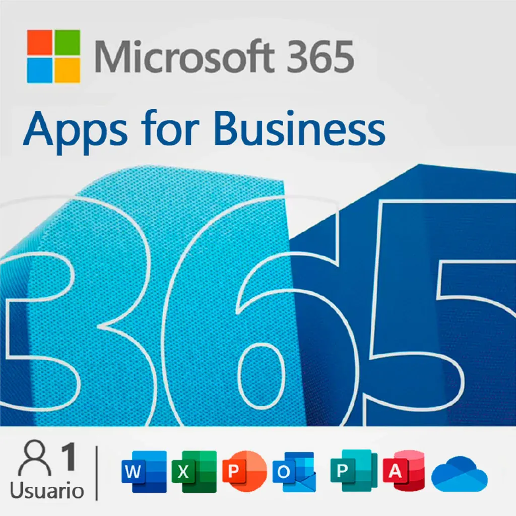 Microsoft 365 - Aplicaciones para negocios - Licencia de 1 año, 1 usuario Microsoft 365 - Aplicaciones para negocios - Licencia de 1 año, 1 usuario