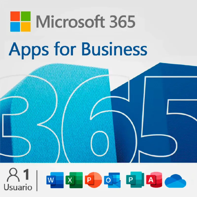Microsoft 365 - Aplicaciones para negocios - Licencia de 1 año, 1 usuario