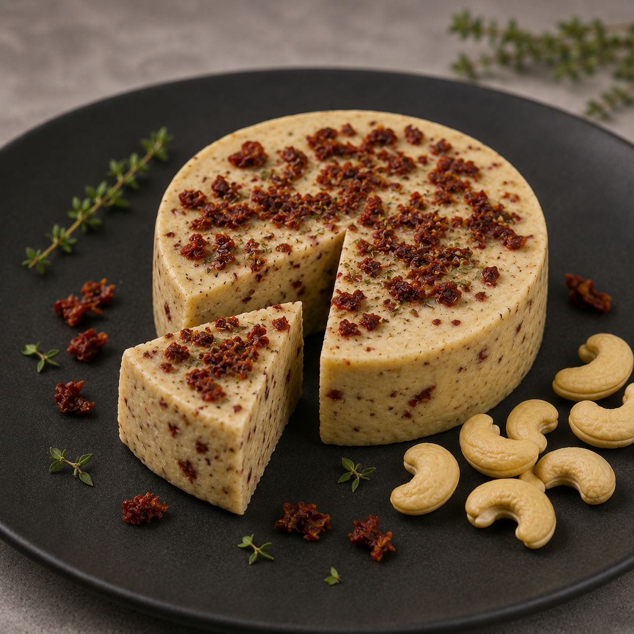Cashew Cheese Tomatoes (vegan)