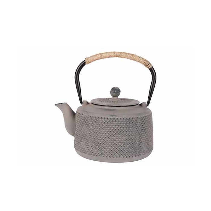 Teapot Light Grey 1.5L D15xH11cm Cast Iron