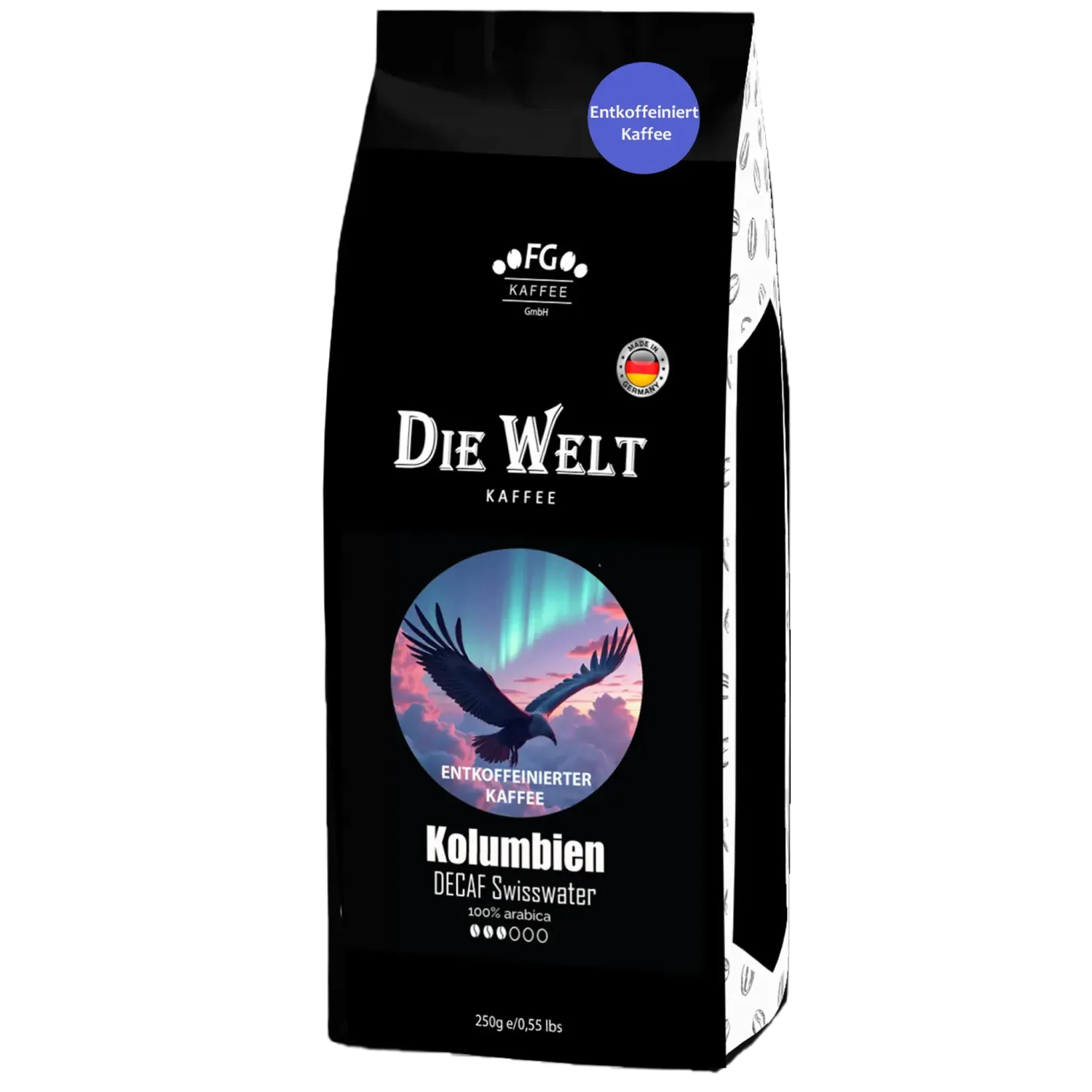 Die Welt Kaffee Kolumbien DECAF Swisswater Kaffeebohnen 250 g Die Welt Kaffee Kolumbien DECAF Swisswater Kaffeebohnen 250 g