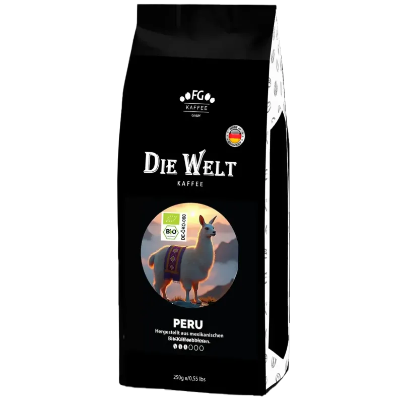 Die Welt Kaffee Bio Peru Gr.1 Kaffeebohnen 250g Die Welt Kaffee Bio Peru Gr.1 Kaffeebohnen 250g