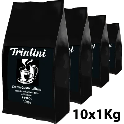 Trintini Crema Gusto Italiana Kaffeebohne 10x1000g Trintini Crema Gusto Italiana Kaffeebohne 10x1000g