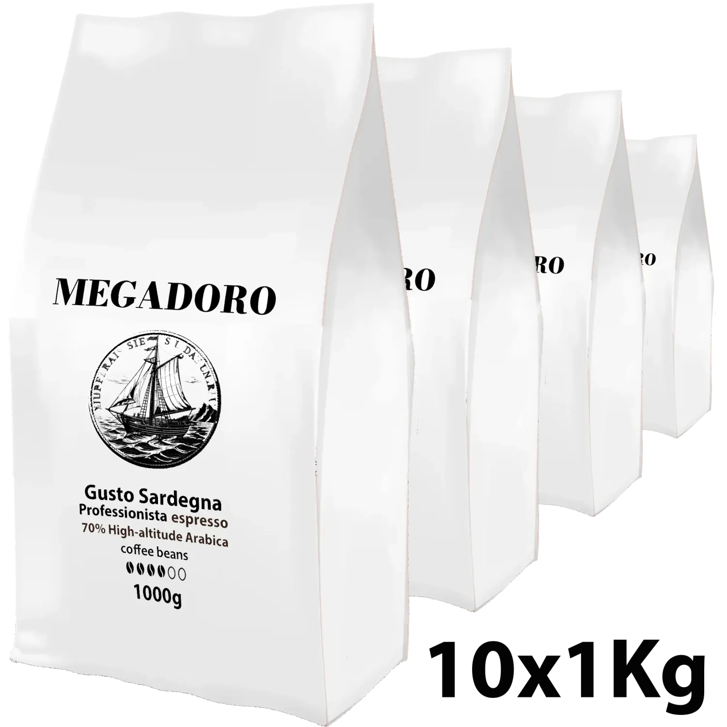 Megadoro PRO Gusto Sardegna Kaffeebohnen 10x1000g Megadoro PRO Gusto Sardegna Kaffeebohnen 10x1000g