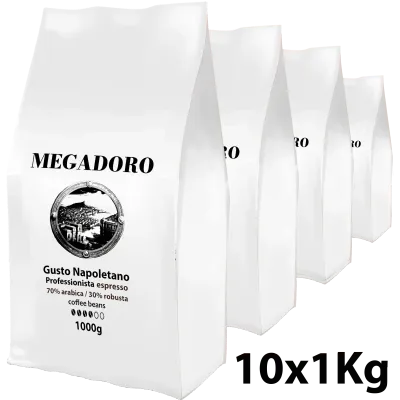 Megadoro PRO Gusto Napolitano Kaffeebohnen 10x1000g Megadoro PRO Gusto Napolitano Kaffeebohnen 10x1000g