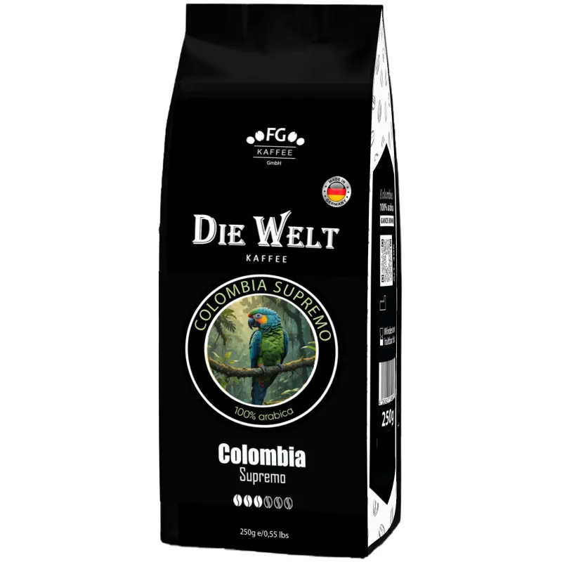 Die Welt Kaffee Colombia Supremo Kaffeebohnen 250g Die Welt Kaffee Colombia Supremo Kaffeebohnen 250g