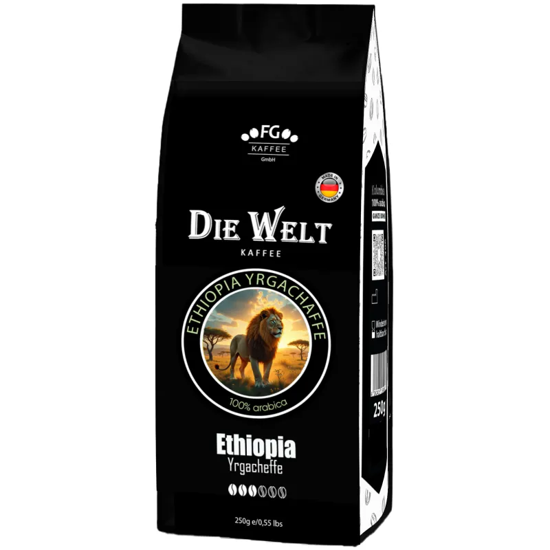Die Welt Kaffee Ethiopia Yrgacheffe Kaffeebohnen 250g Die Welt Kaffee Ethiopia Yrgacheffe Kaffeebohnen 250g