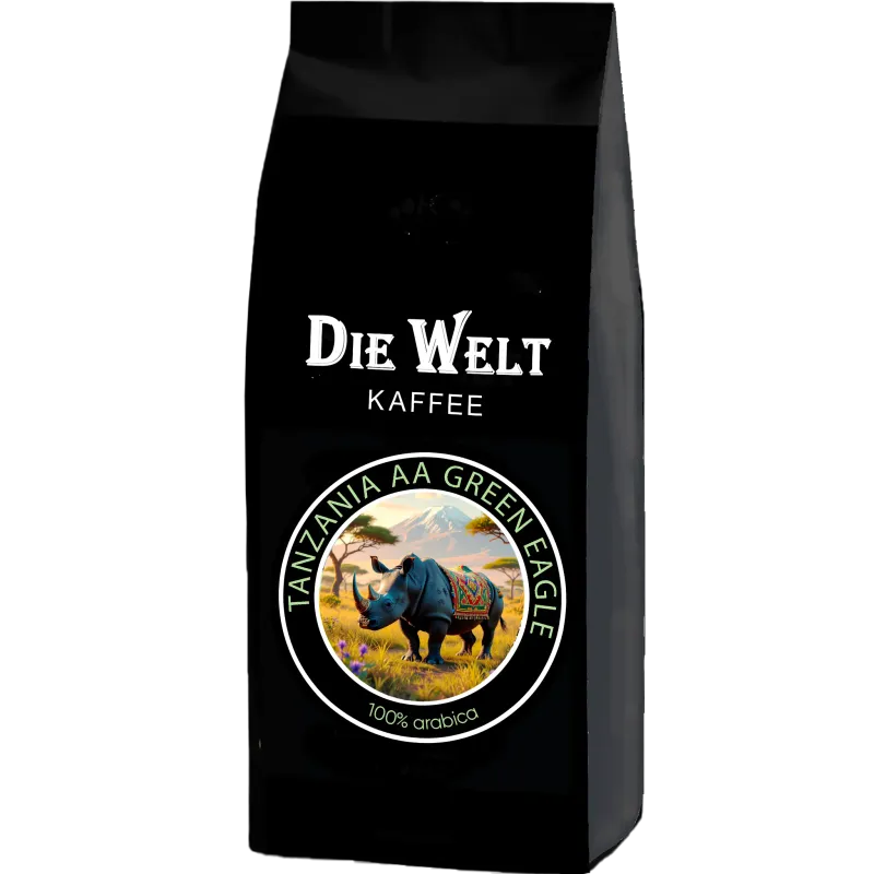 Die Welt Kaffee Tanzania AA Green Eagle Kaffeebohnen 1000g Die Welt Kaffee Tanzania AA Green Eagle Kaffeebohnen 1000g