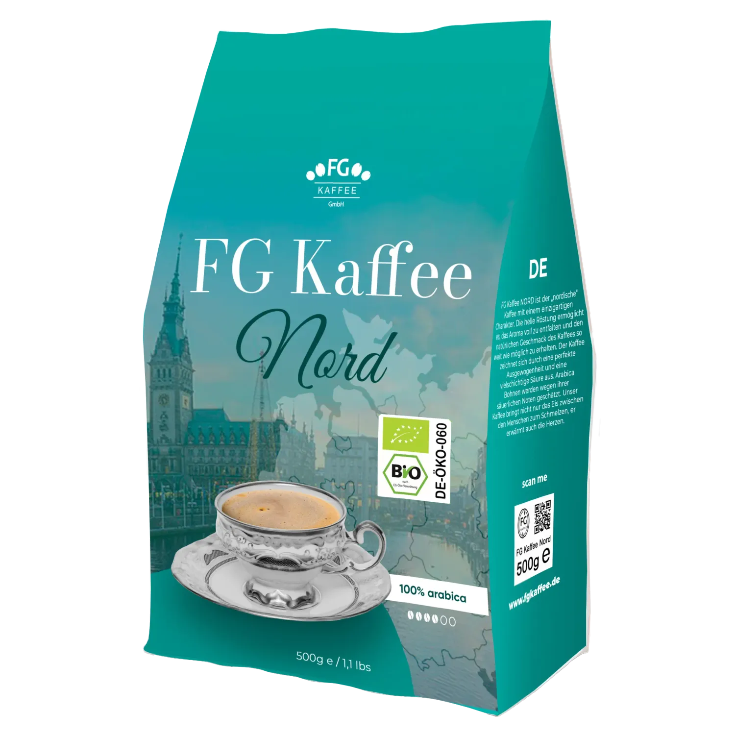 FG Kaffee Nord BIO Coffee beans 100% Arabica 500g FG Kaffee Nord BIO Coffee beans 100% Arabica 500g