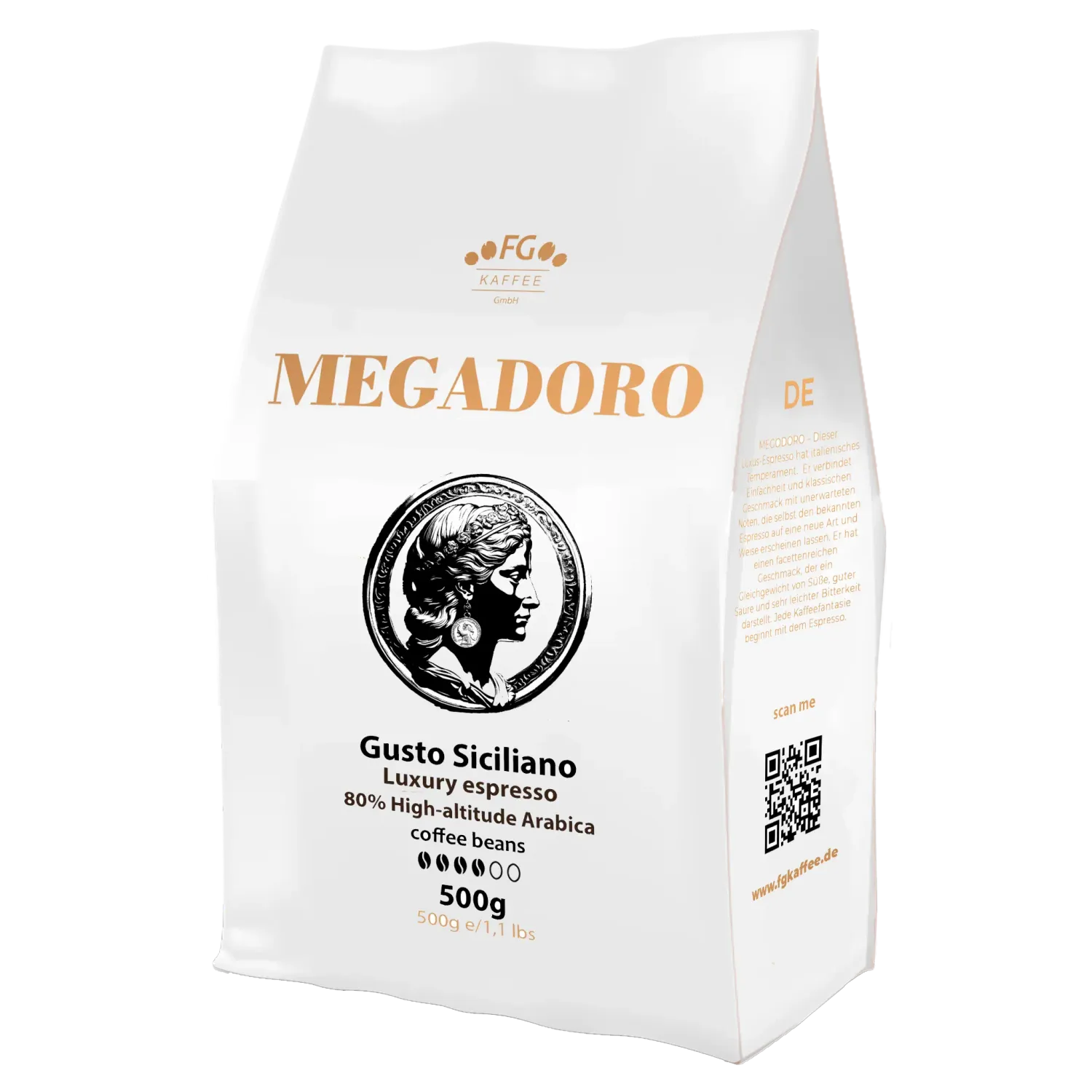 Megadoro Gusto Siciliano Kaffeebohnen 500g