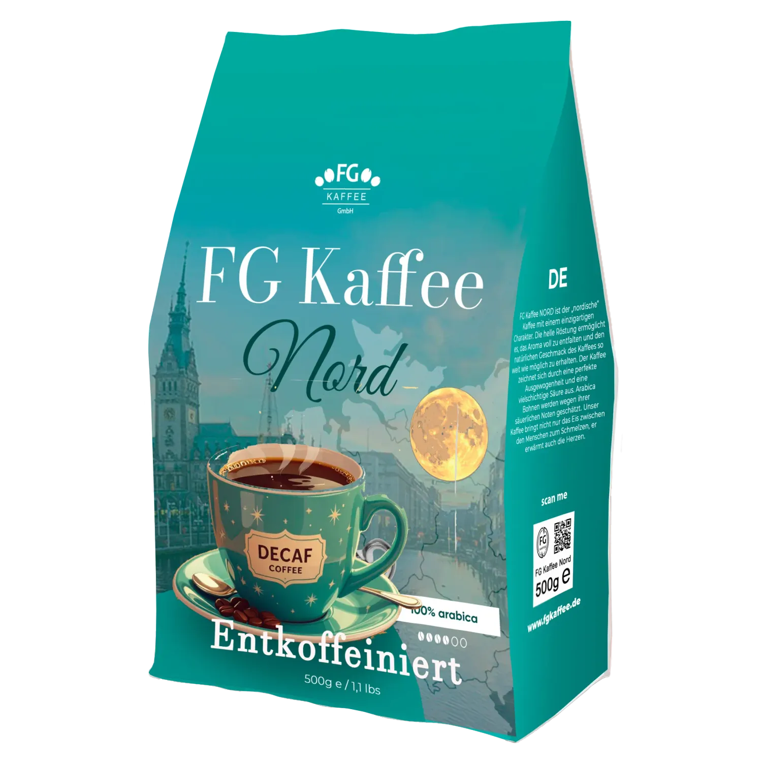 FG Kaffee Nord Decaf Coffee beans 500g FG Kaffee Nord Decaf Coffee beans 500g