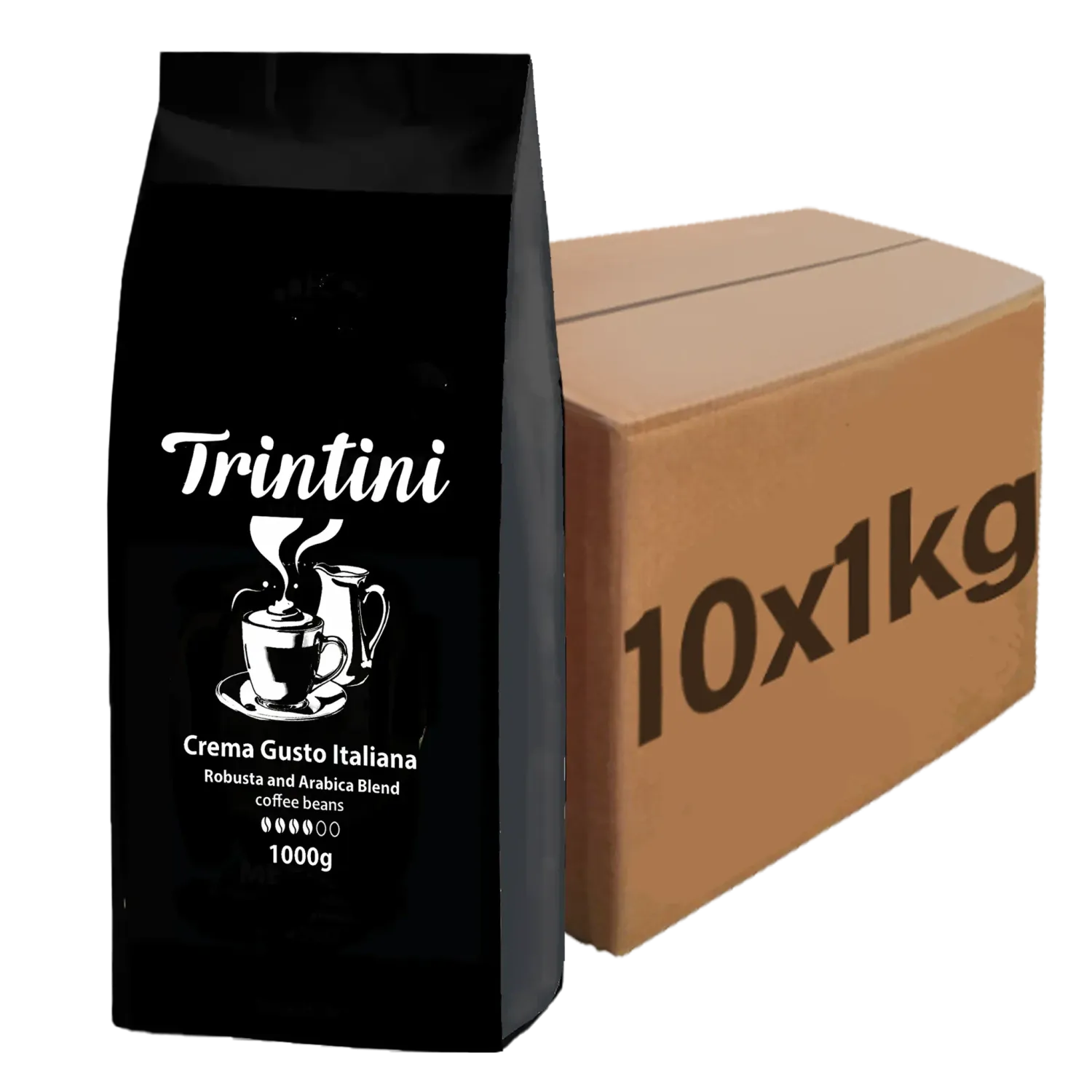 Trintini Crema Gusto Italiana Coffee Beans, 10–100 kg, Wholesale/Catering Quality Trintini Crema Gusto Italiana Coffee Beans, 10–100 kg, Wholesale/Catering Quality