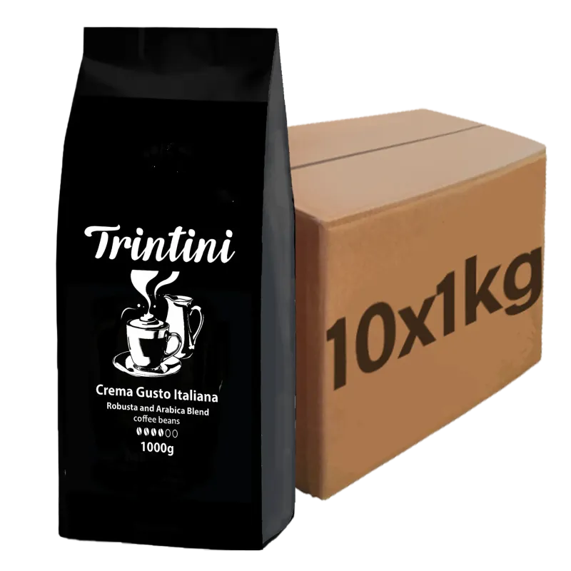 Trintini Crema Gusto Italiana Coffee Beans, 10–100 kg, Wholesale/Catering Quality