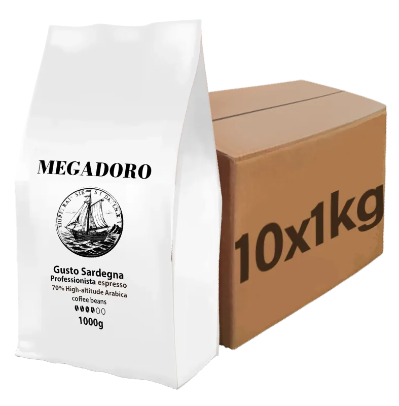 Megadoro PRO Gusto Sardegna Kaffeebohnen 10x1000g Megadoro PRO Gusto Sardegna Kaffeebohnen 10x1000g