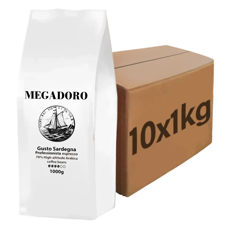 Megadoro PRO Gusto Sardegna Coffee Beans 10–100 kg Wholesale/Catering Quality