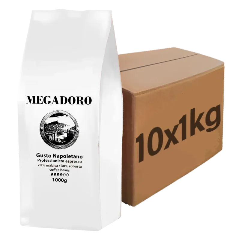Megadoro PRO Gusto Napolitano Coffee Beans 10–100 kg Wholesale/Catering Quality