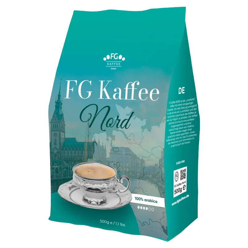 FG Kaffee NORD Kaffeebohnen 100% Arabica 500g