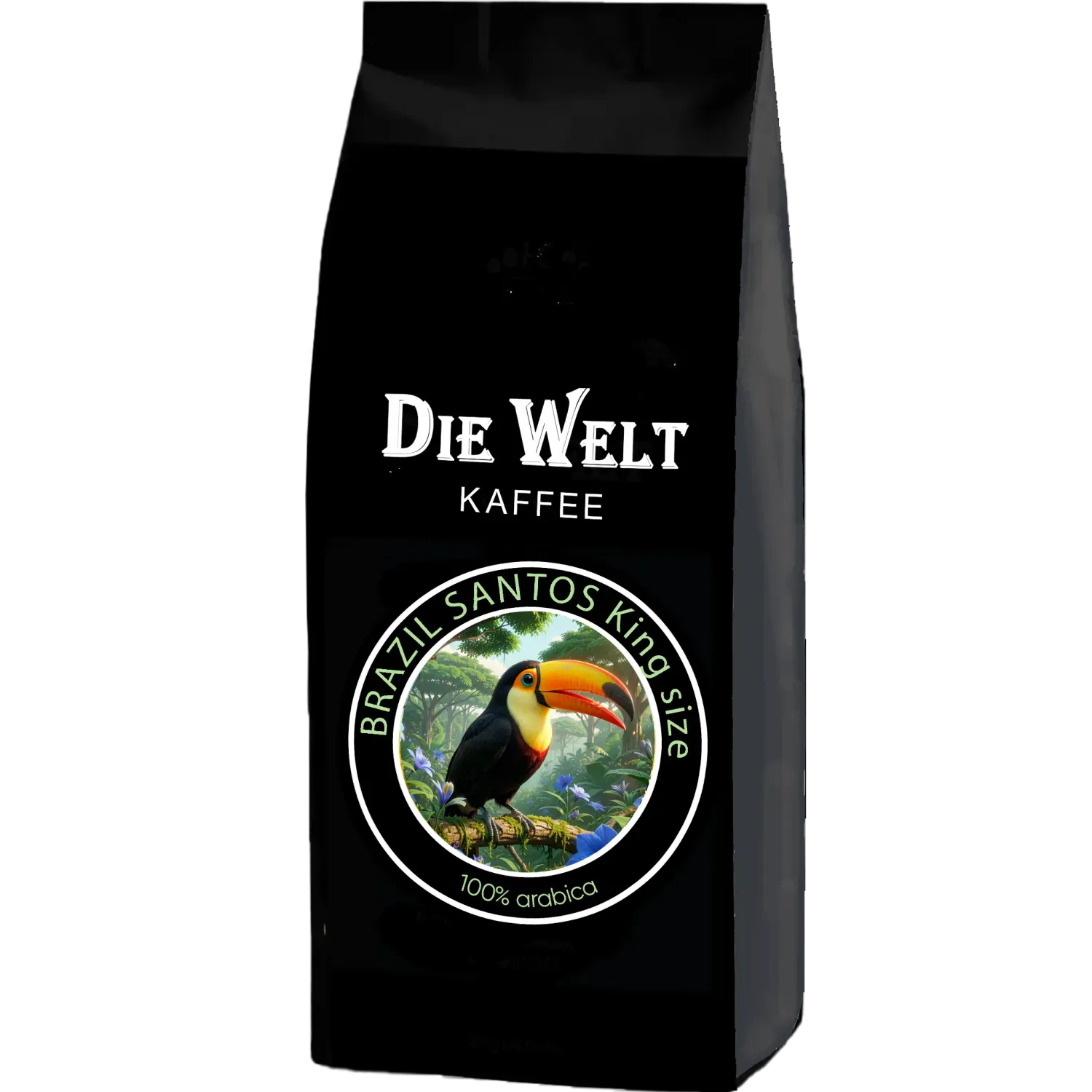Die Welt Kaffee Brazil Santos Kingsize Kaffeebohnen 1000g