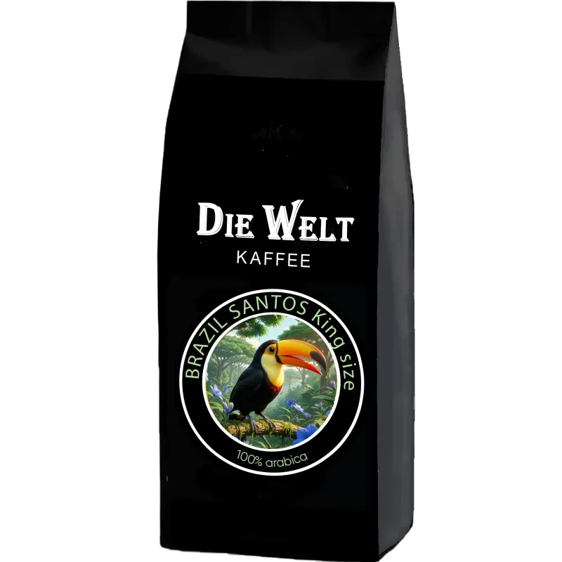 Die Welt Kaffee Brazil Santos Kingsize Kaffeebohnen 1000g