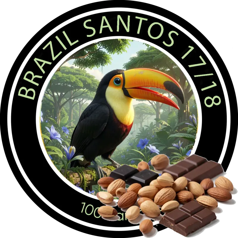 Die Welt Kaffee Brazil Santos Kingsize Coffee Beans, 1000g