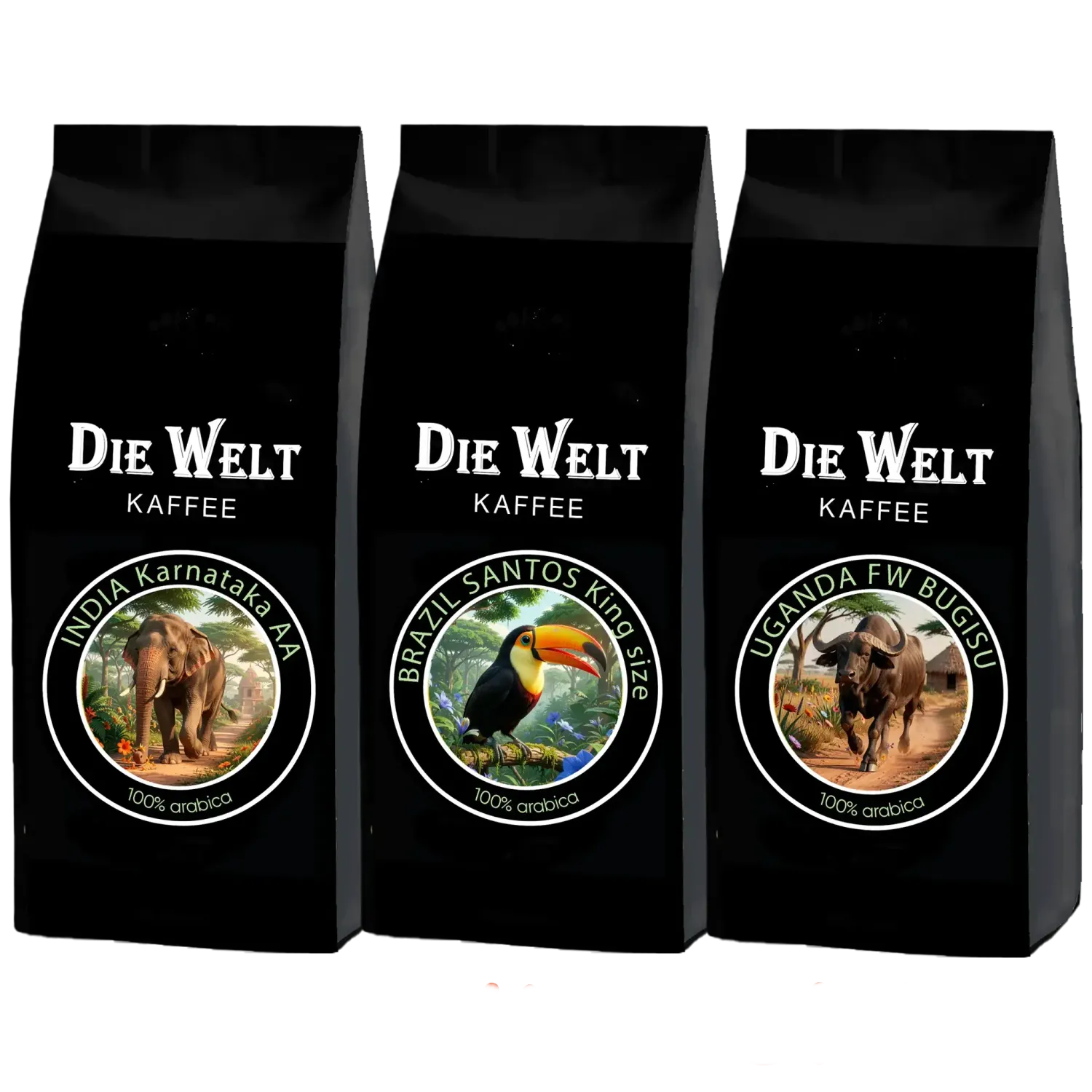 Die Welt Kaffee Brazil Santos Kingsize Coffee Beans, 1000g Die Welt Kaffee Brazil Santos Kingsize Coffee Beans, 1000g
