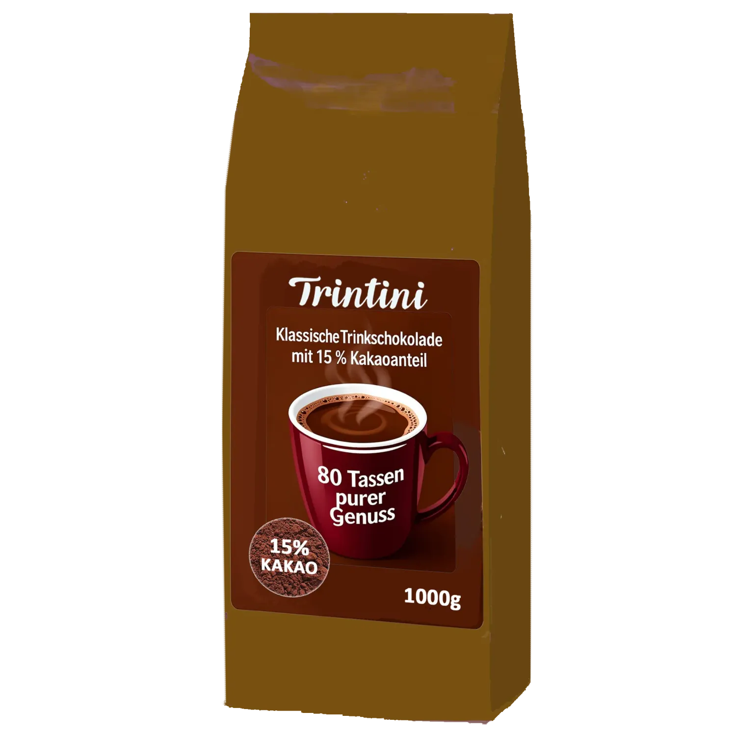 Trintini Drinking Chocolate with 15% Cocoa 1000g Trintini Drinking Chocolate with 15% Cocoa 1000g
