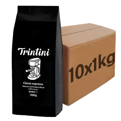 Trintini Espresso Coffee Beans, 10x1 kg, Wholesale/Catering Quality (SUB_1M) Trintini Espresso Coffee Beans, 10x1 kg, Wholesale/Catering Quality (SUB_1M)