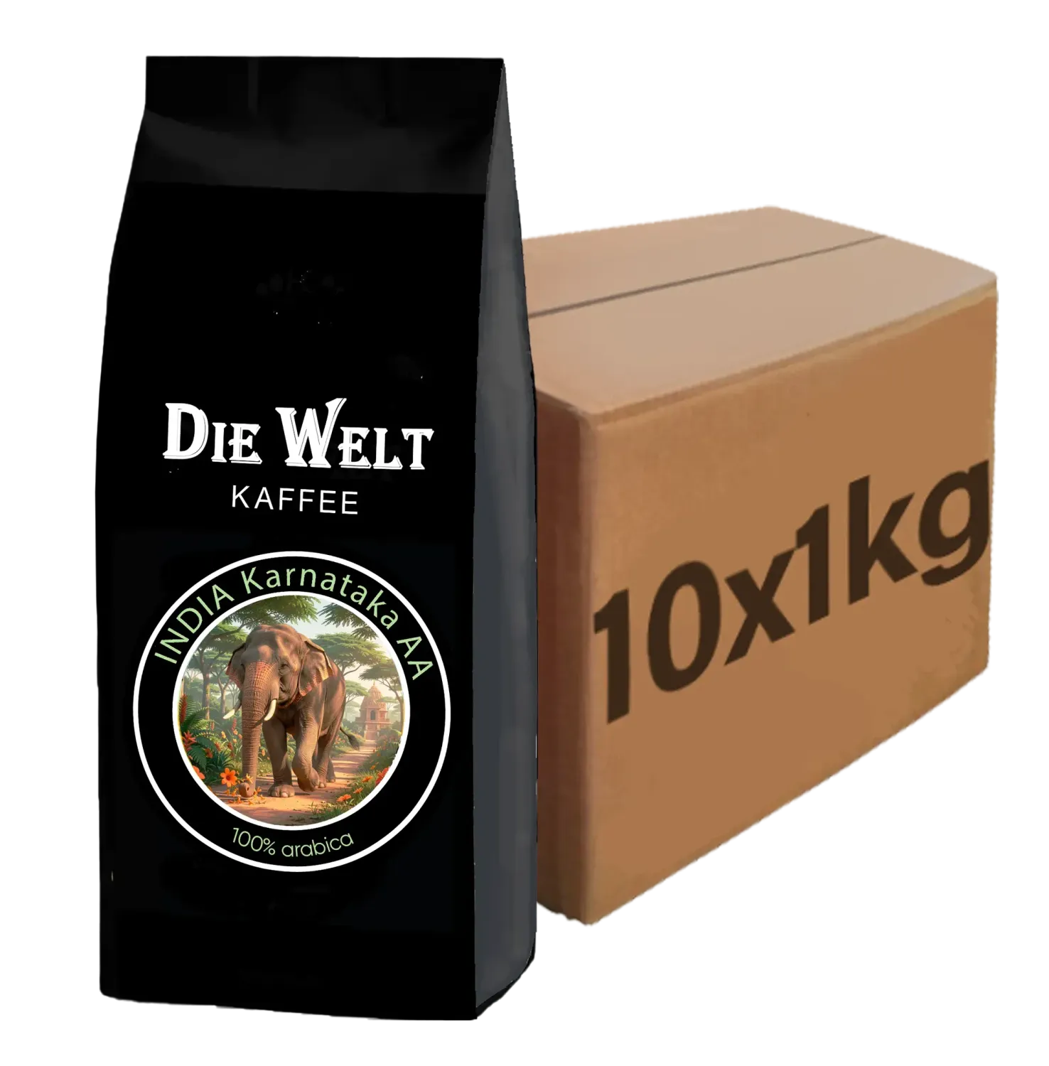 Die Welt Kaffee India Karnataka AA Coffee beans 1000g (SUB_1M)