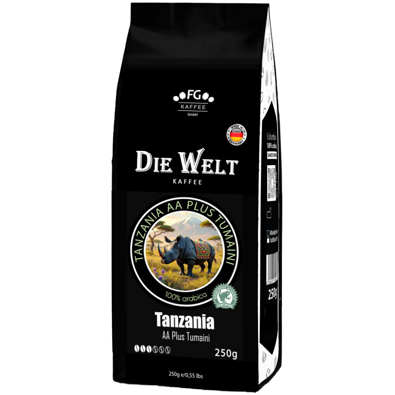 Die Welt Kaffee Tanzania AA Green Eagle Coffee beans 250g