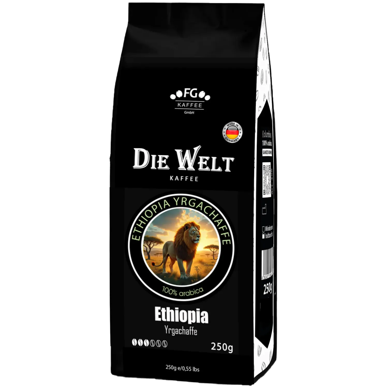 Die Welt Kaffee Ethiopia Yrgacheffe Coffee beans 1000g