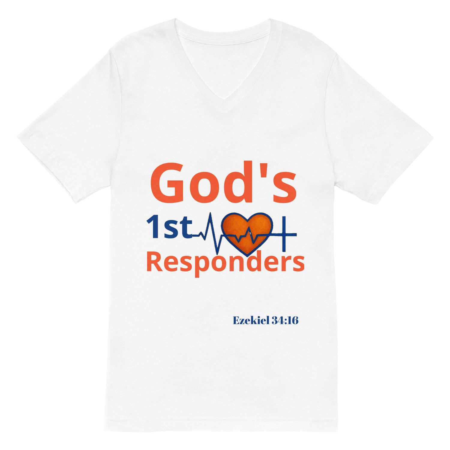 Unisex Short Sleeve V-Neck T-Shirt