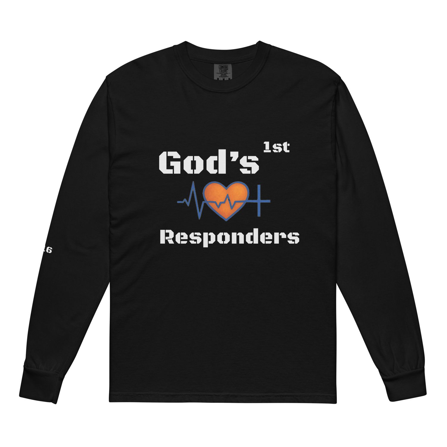 Garment-dyed heavyweight long-sleeve shirt