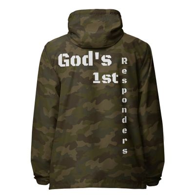 Unisex lightweight zip up windbreaker