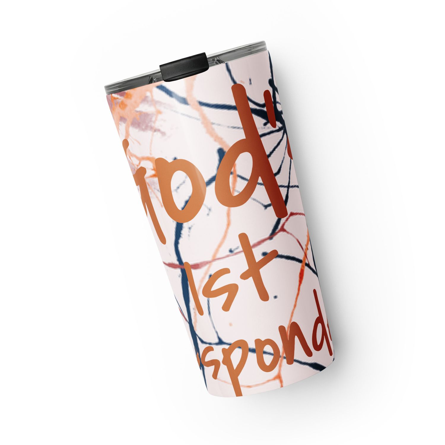Tapered stainless steel tumbler