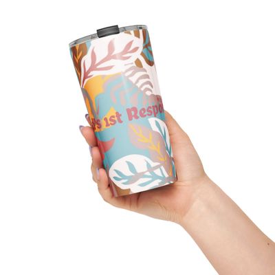 Tapered stainless steel tumbler