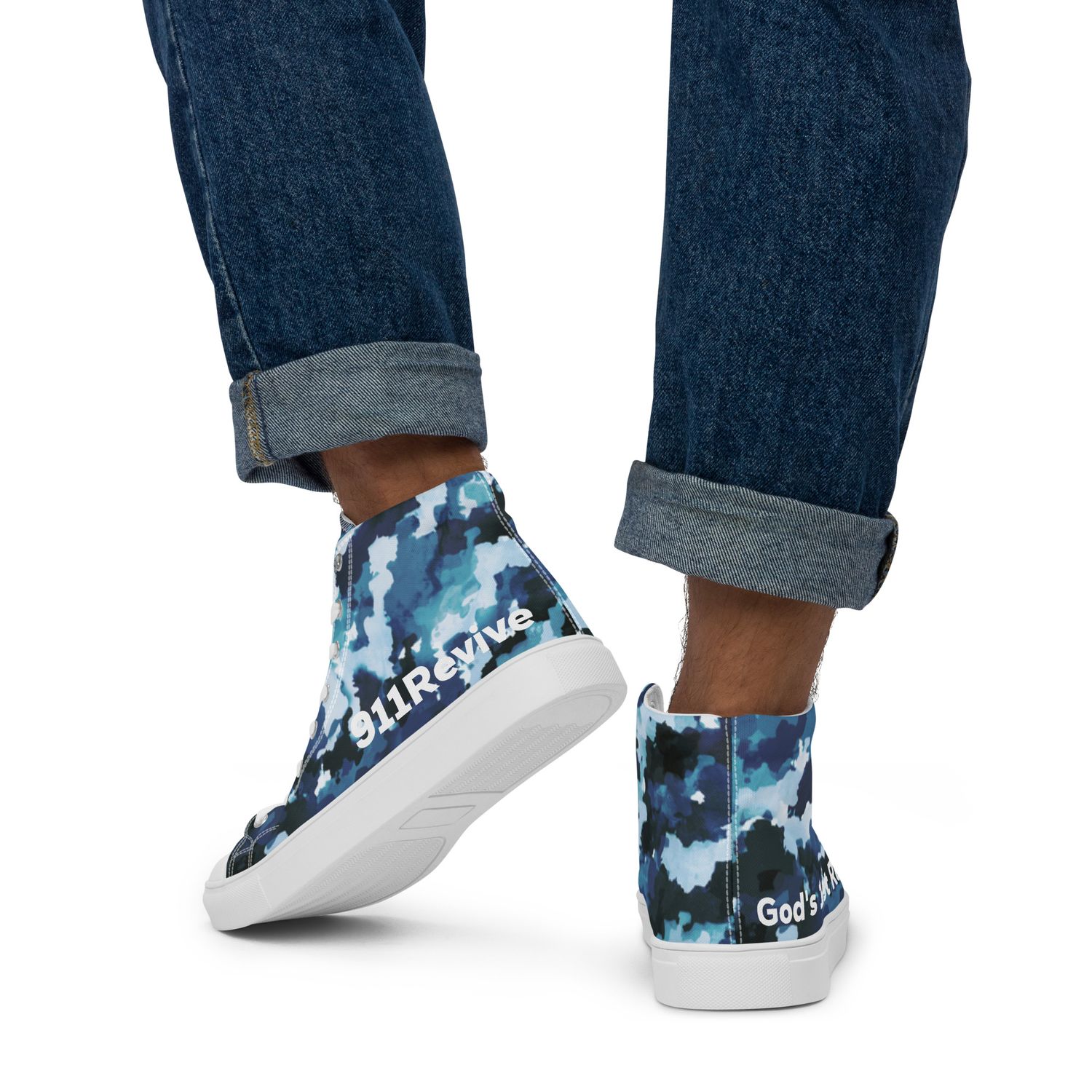 Men’s high top canvas shoes