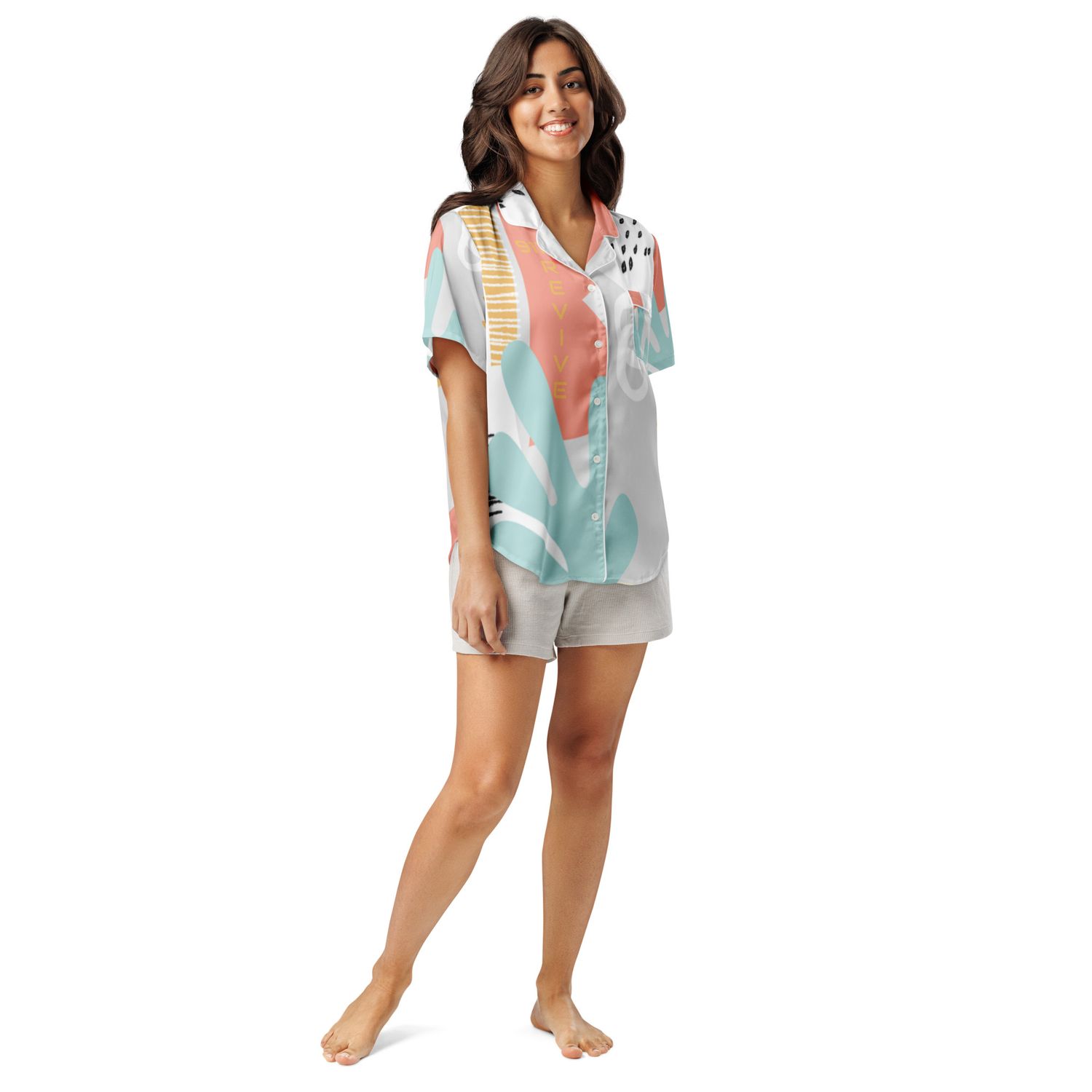 Women’s short sleeve pajama top
