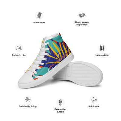 Women’s high top canvas shoes