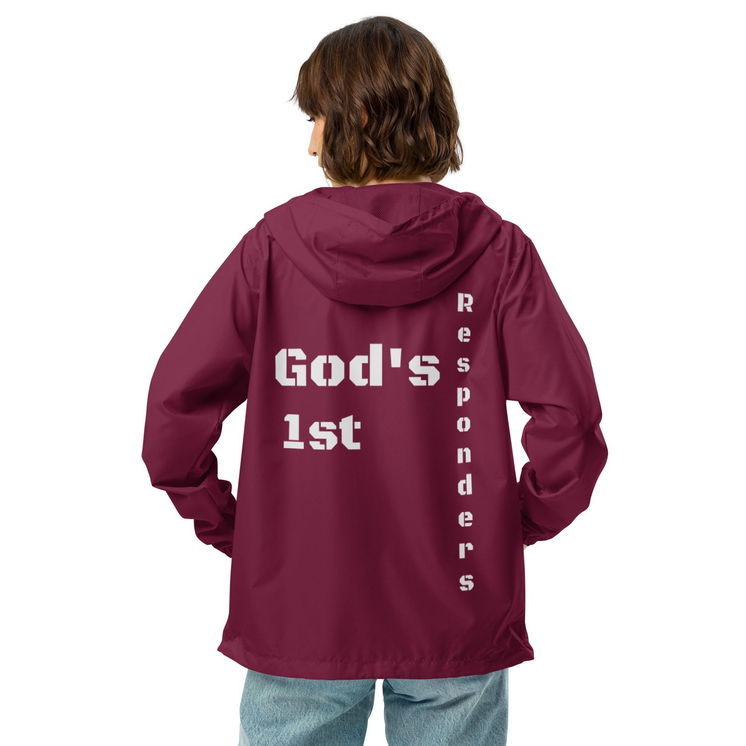 Unisex lightweight zip up windbreaker