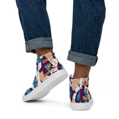 High top canvas shoes