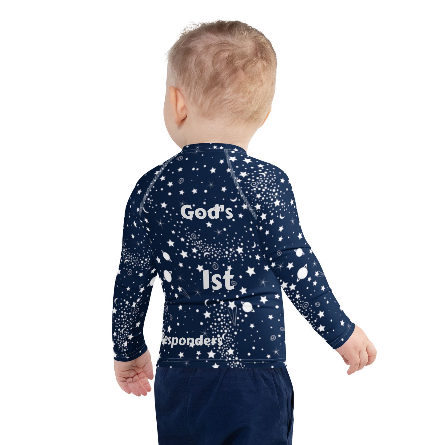 Kids Rash Guard blue