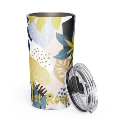 Tapered stainless steel tumbler