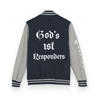 Heavyweight letterman jacket