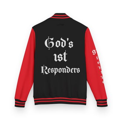 Heavyweight letterman jacket