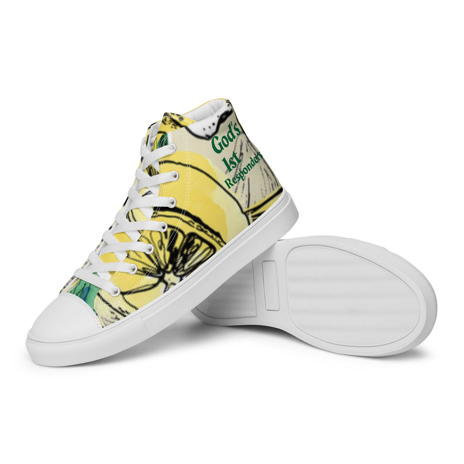 High top canvas shoes