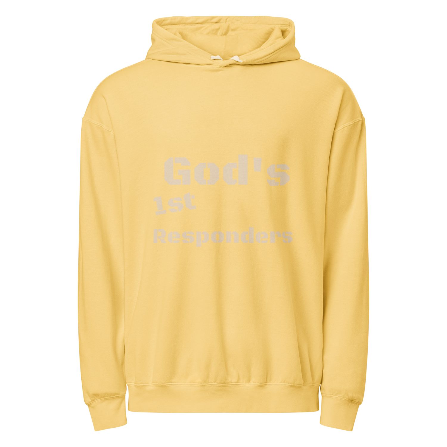 Unisex garment-dyed lightweight hoodie