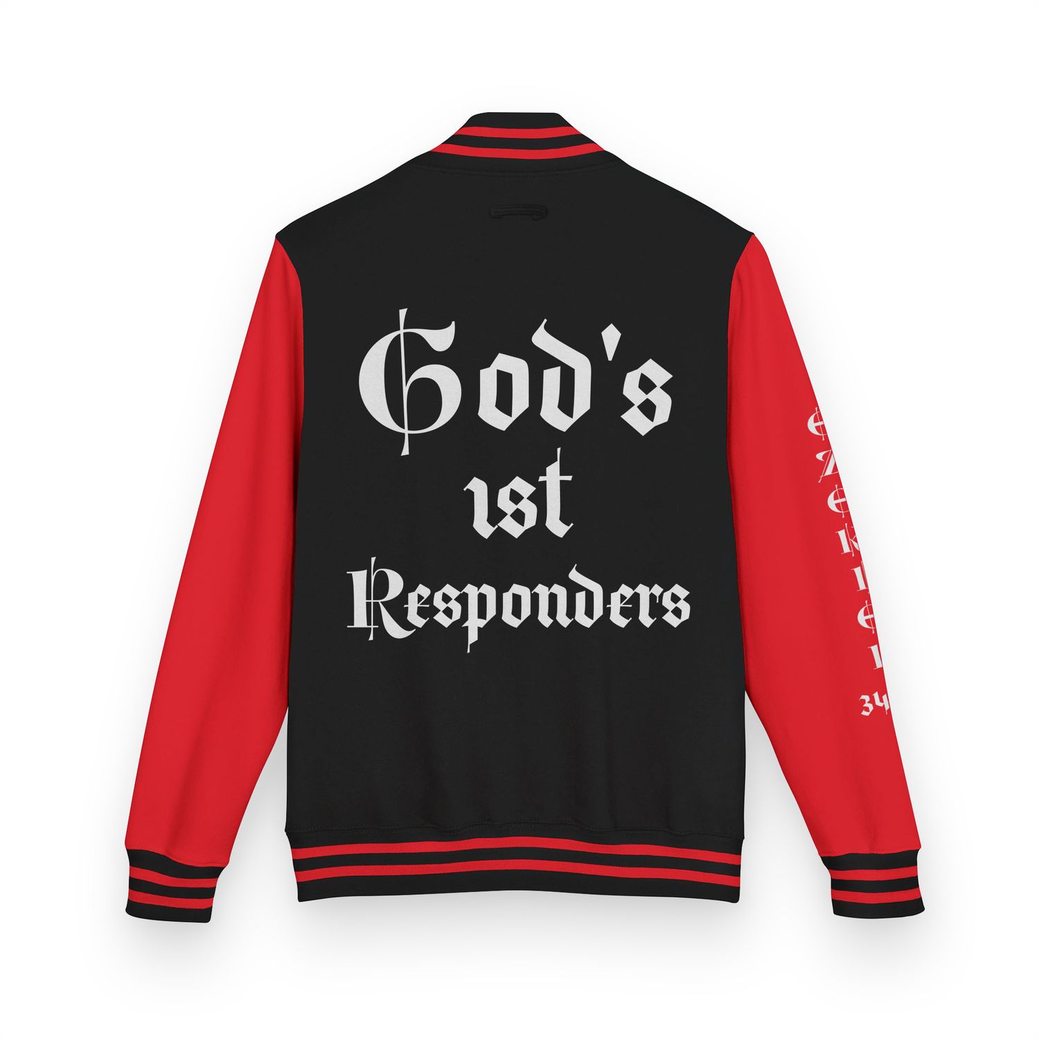 Heavyweight letterman jacket