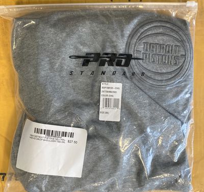 NBA DETROIT PISTONS NEUTRAL MEN'S DROP SHOULDER TEE-3XL