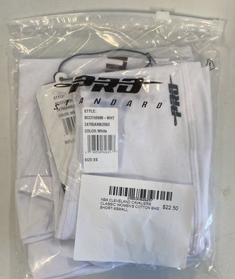 NBA CLEVELAND CAVALIERS CLASSIC WOMEN'S COTTON BIKE SHORT-XSMALL